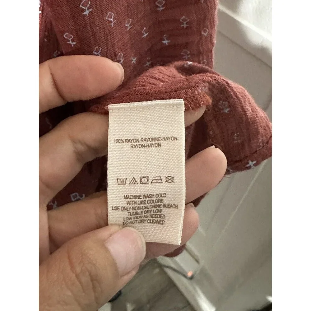 Free People Deep V Boyfriend Shirt